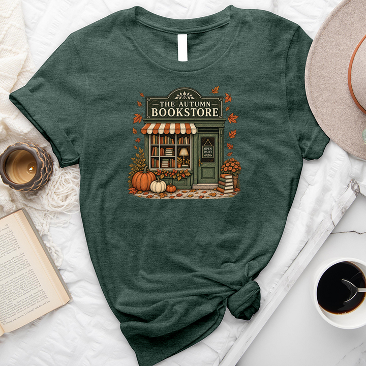the autumn bookstore unisex tee