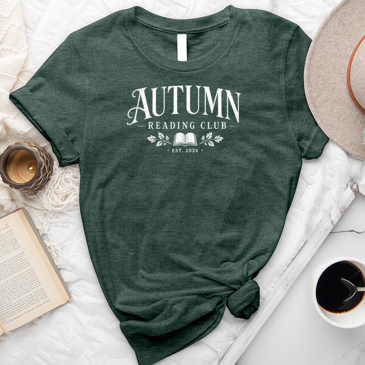 autumn reading club unisex tee