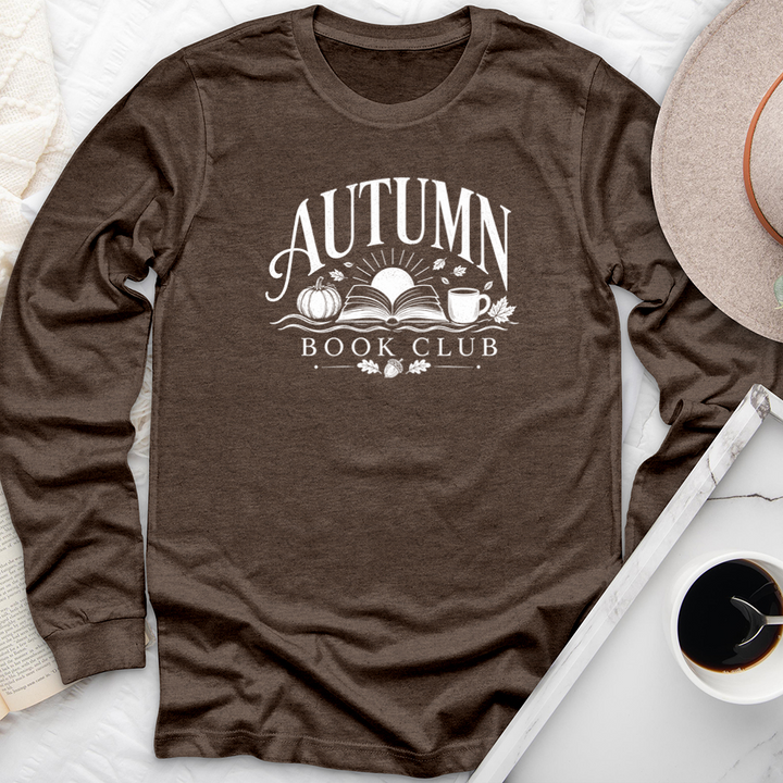 autumn book club long sleeve unisex tee