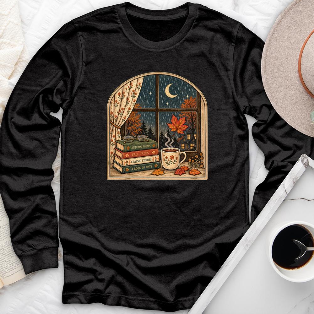 window into fall unisex long sleeve tee