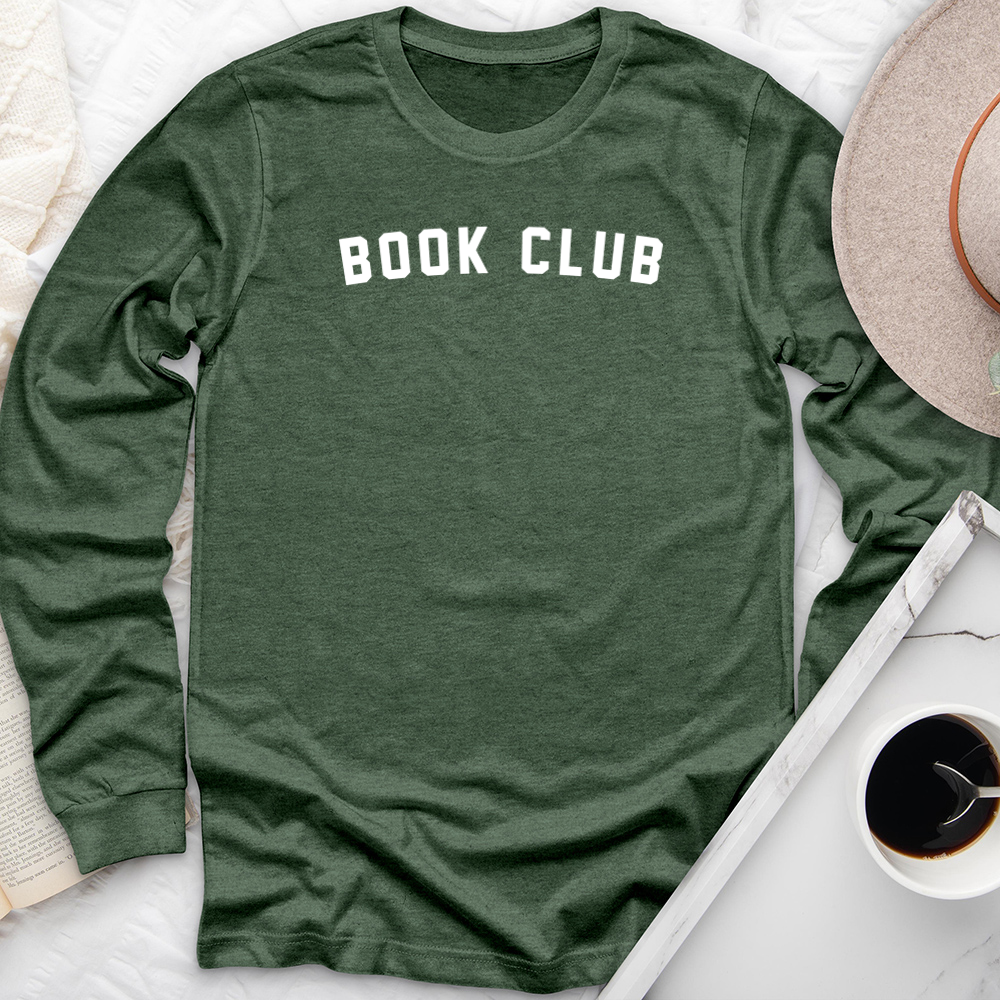 book club unisex long sleeve tee