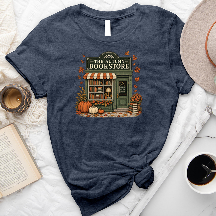 the autumn bookstore unisex tee