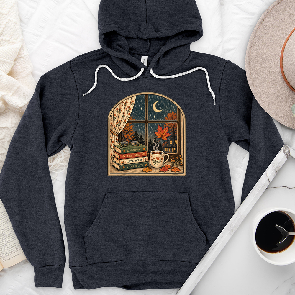 window into fall premium hoodie sweatshirt