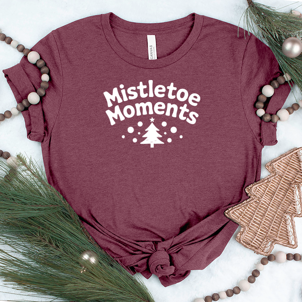 mistletoe moments unisex tee
