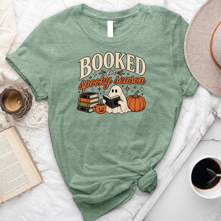 booked for spooky season unisex tee