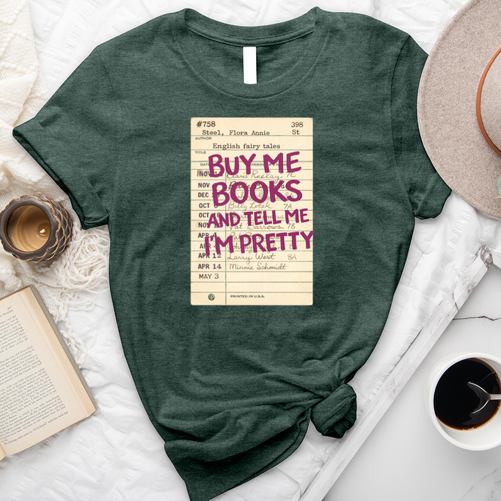 buy me books card unisex tee