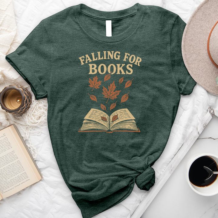 falling for books unisex tee