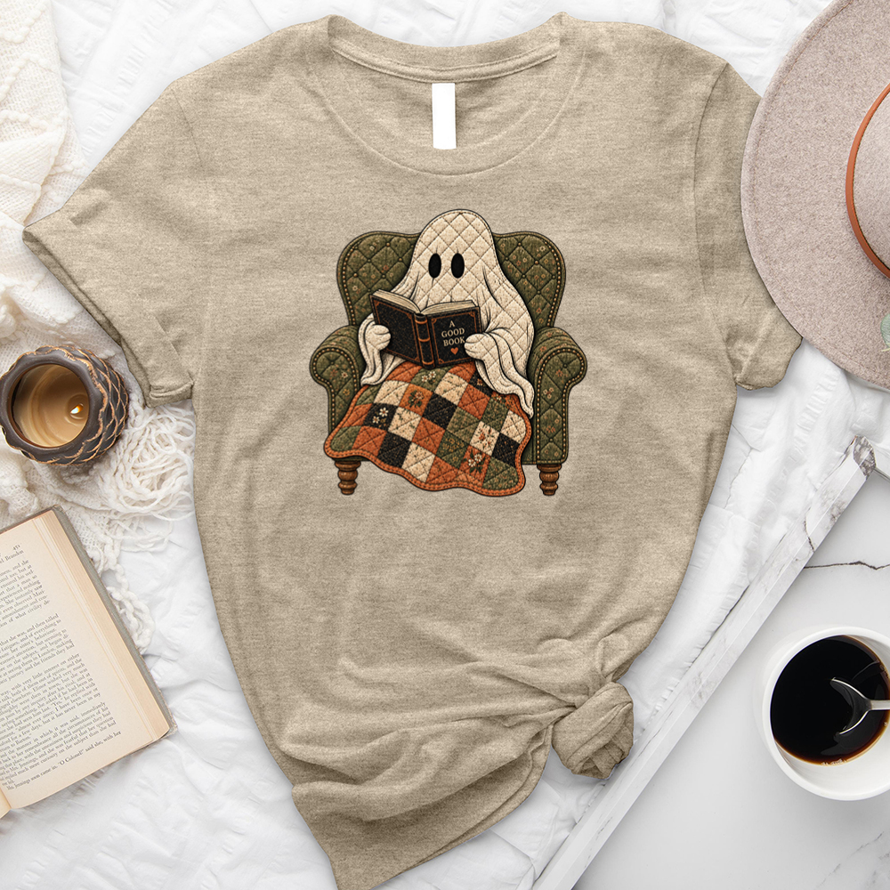 quilted ghost unisex tee