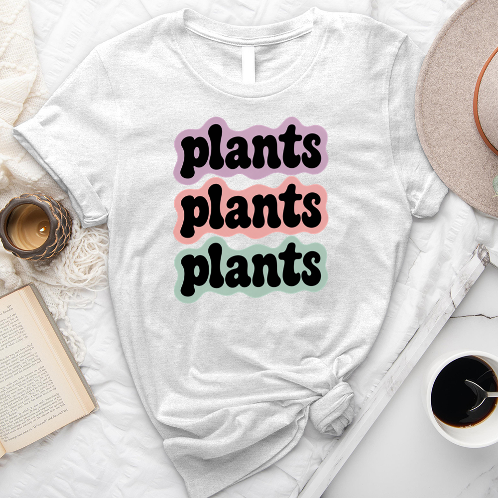 plants plants plants outline unisex tee