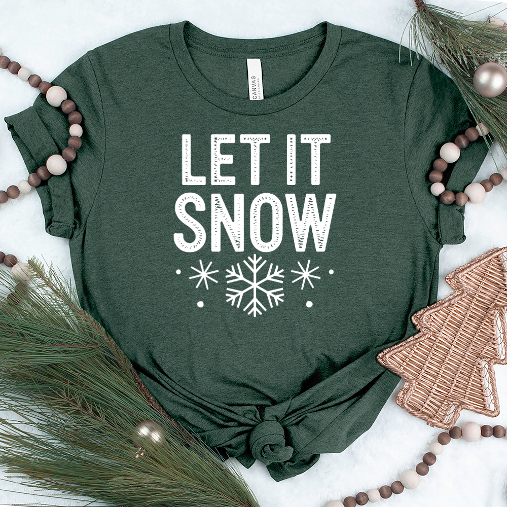 let it snow unisex tee