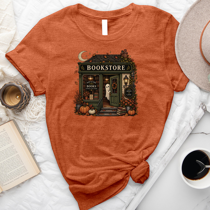 ghost bookstore unisex tee