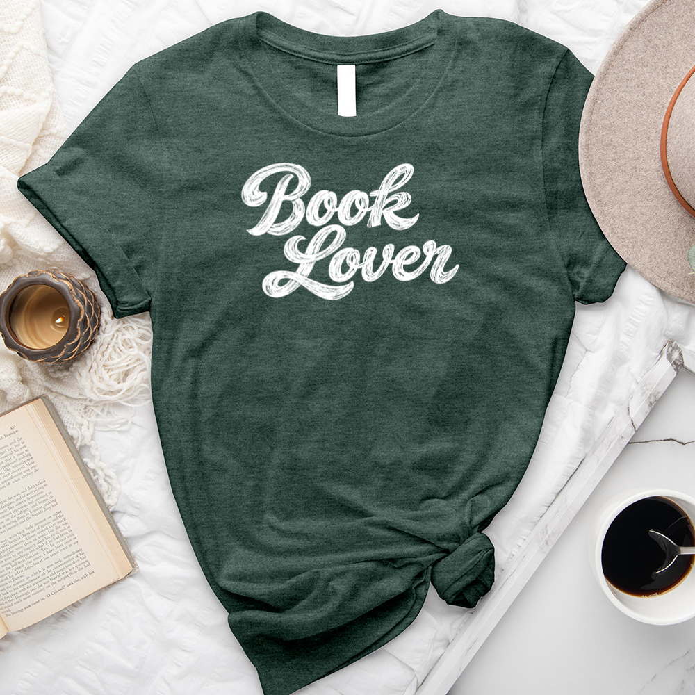 book lover script unisex tee