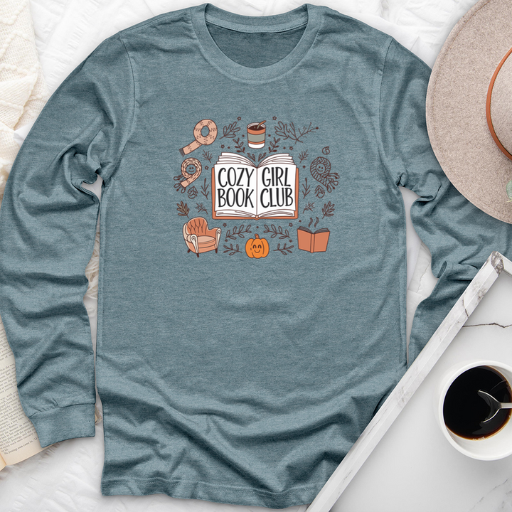 cozy girl book club long sleeve unisex tee