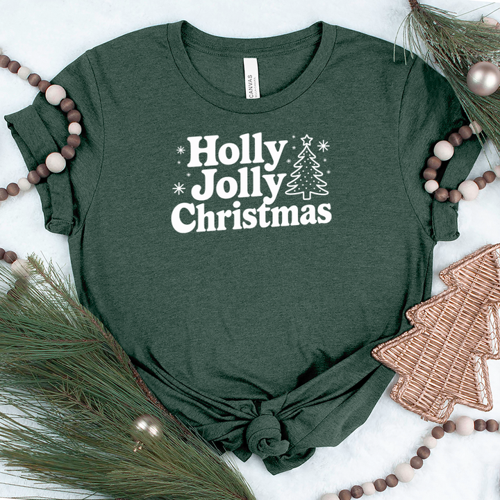 holly jolly christmas unisex tee