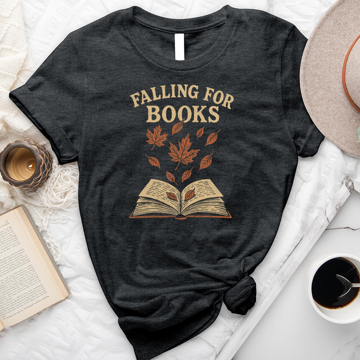 falling for books unisex tee