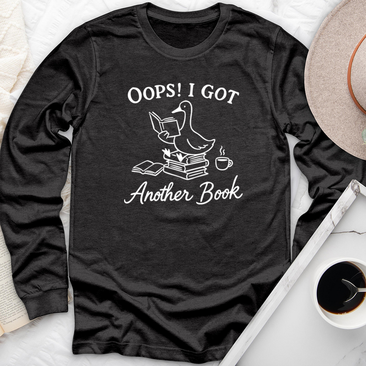 oops another book long sleeve unisex tee