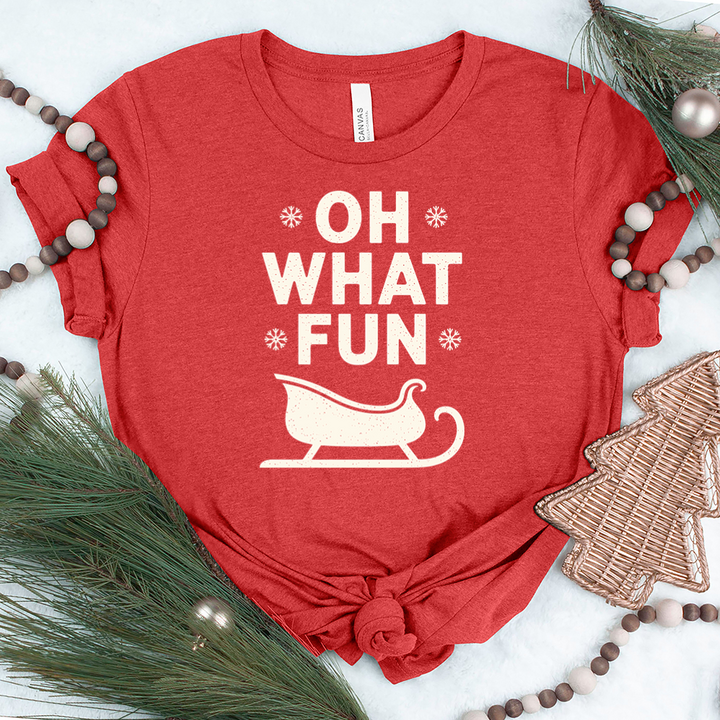 oh what fun sleigh unisex tee