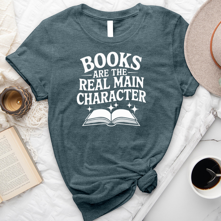 books the main character unisex tee