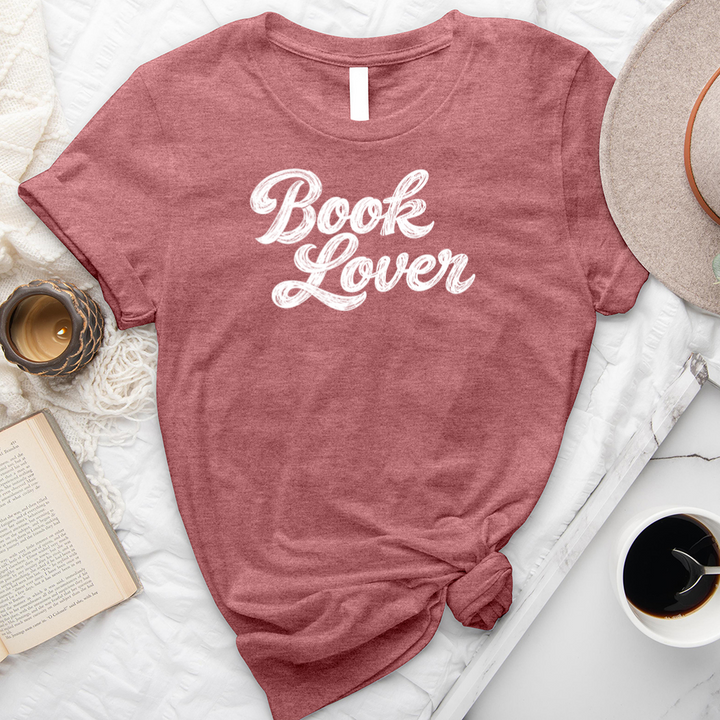 book lover script unisex tee
