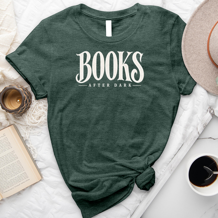 books after dark unisex tee