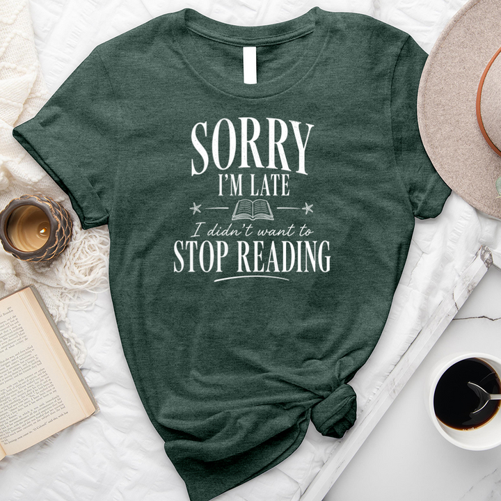 didn't want to stop reading unisex tee