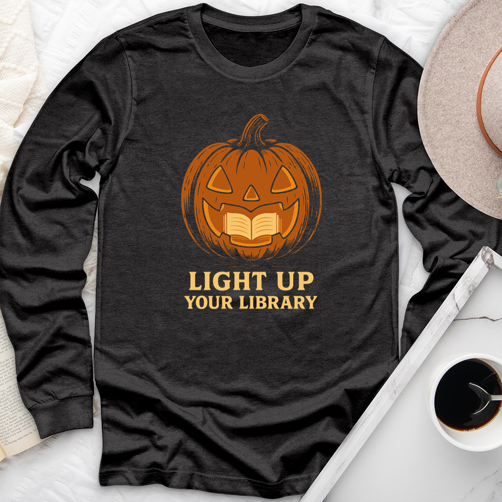 light up your library long sleeve unisex tee