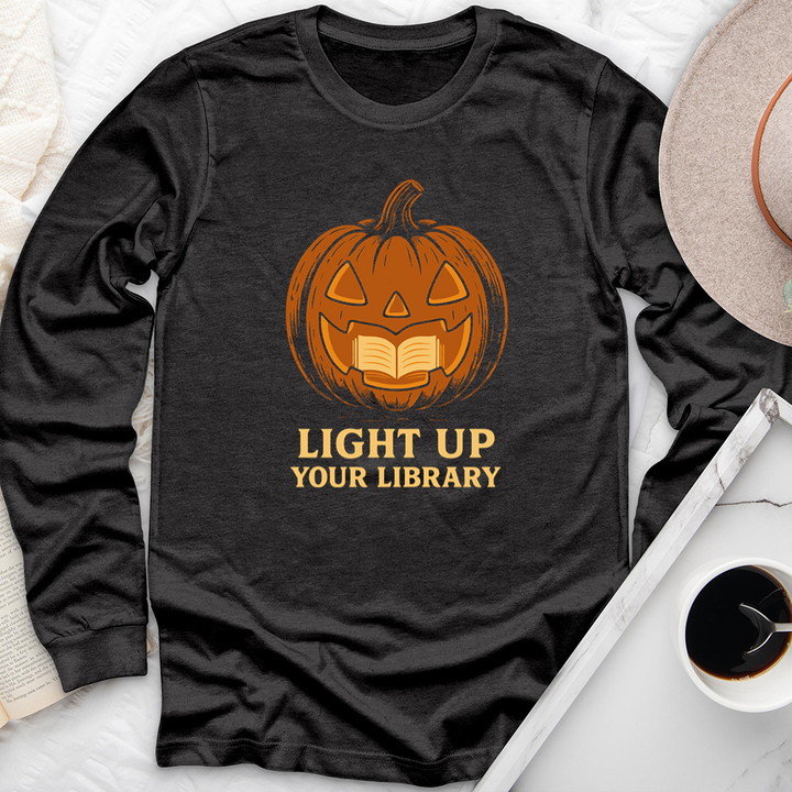 light up your library long sleeve unisex tee
