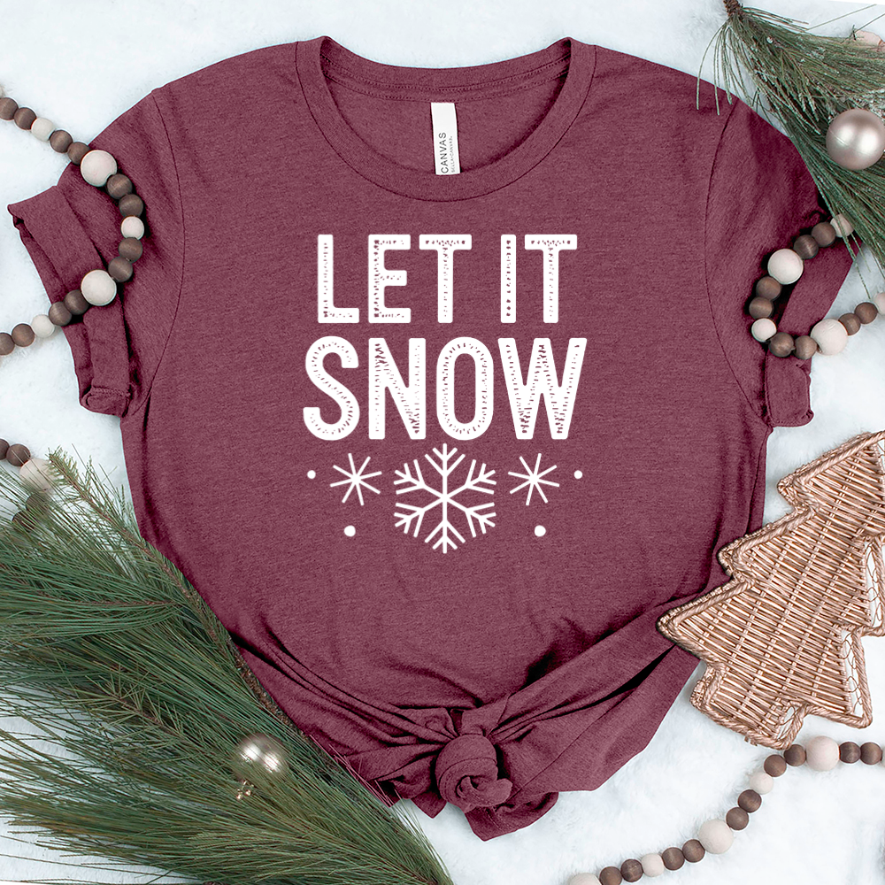 let it snow unisex tee