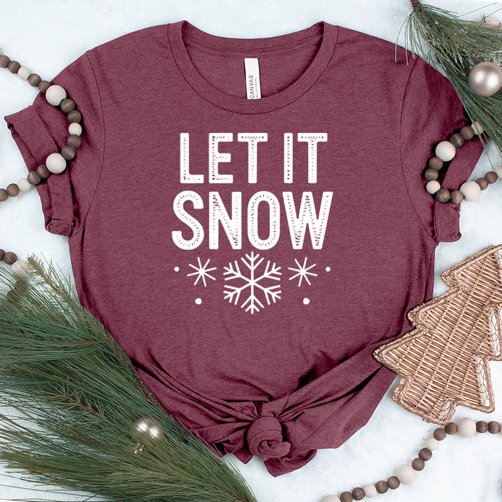 let it snow unisex tee
