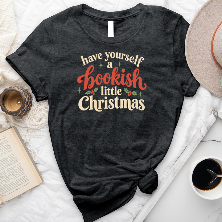 bookish little christmas unisex tee