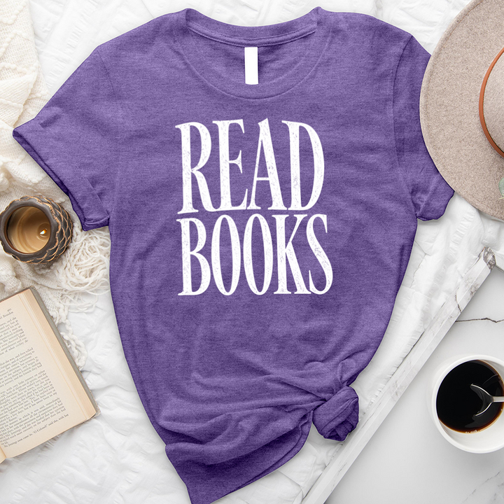white read books unisex tee