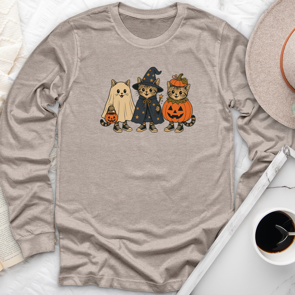 costume cats long sleeve unisex tee