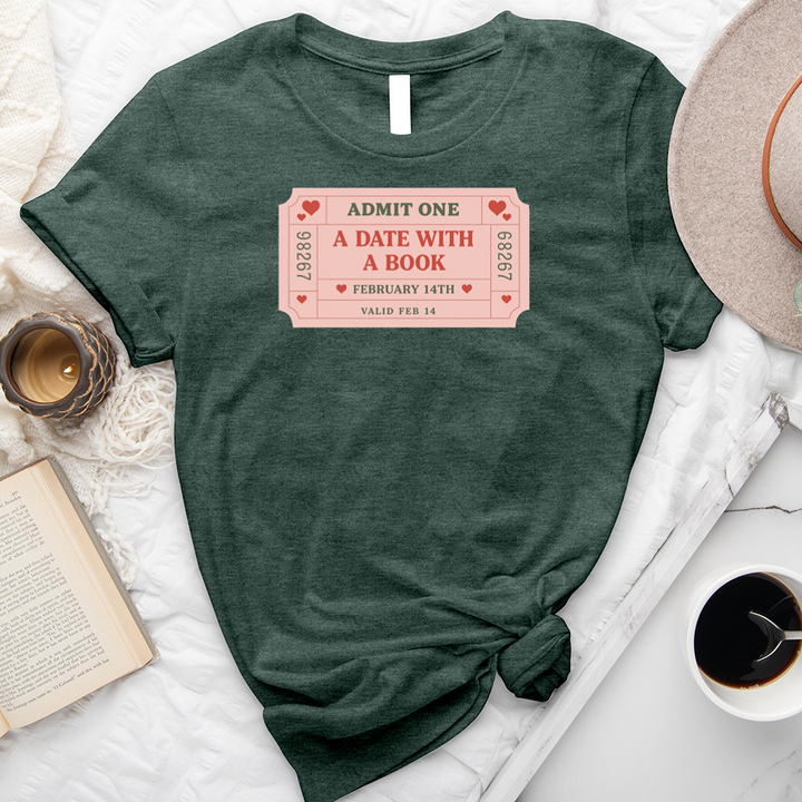 a date with a book unisex tee