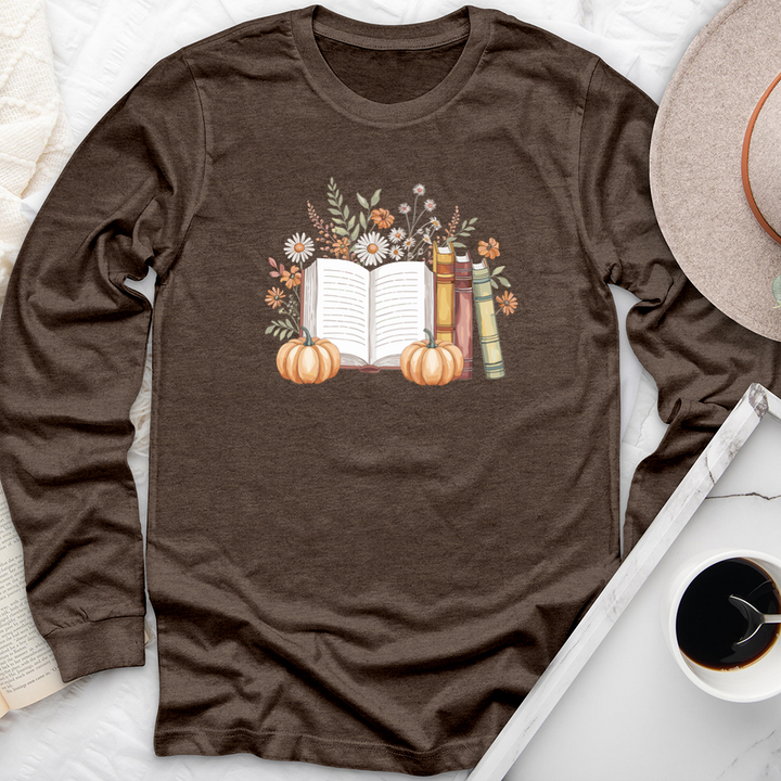 autumn pages long sleeve unisex tee