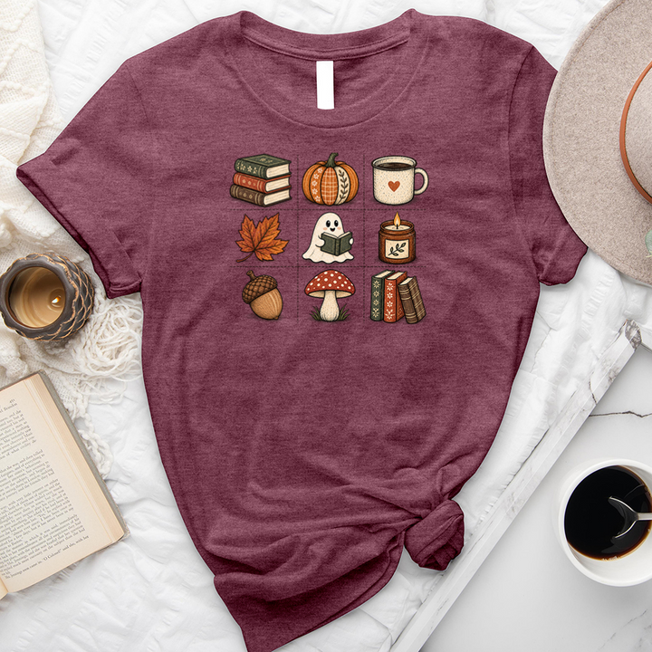 grid of fall unisex tee