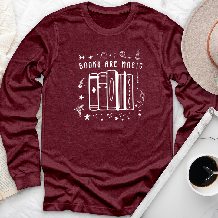 books are magic full long sleeve unisex tee