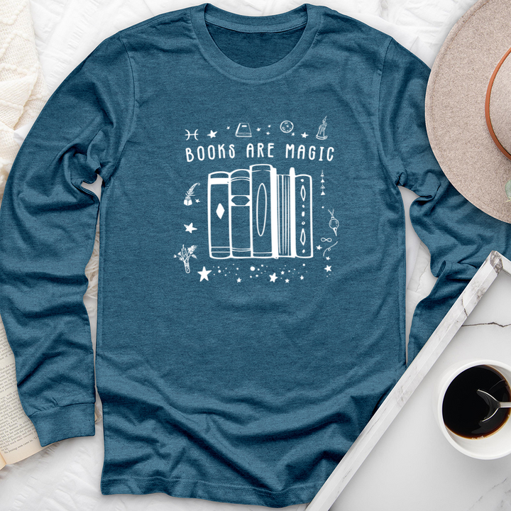 books are magic full long sleeve unisex tee