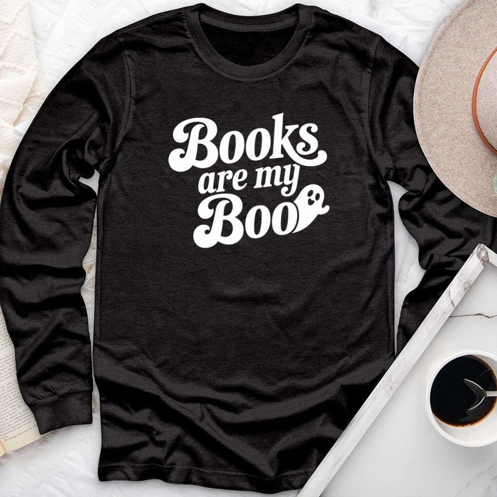 books are my boo long sleeve unisex tee
