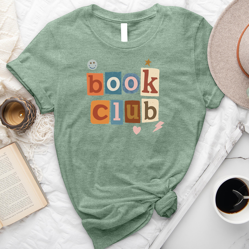 book club collage unisex tee