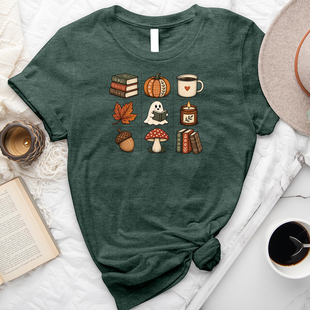 grid of fall unisex tee