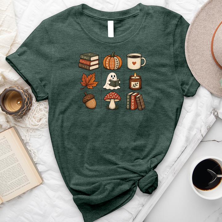 grid of fall unisex tee