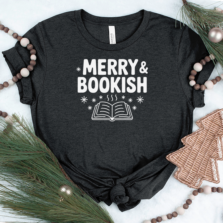 merry and bookish unisex tee