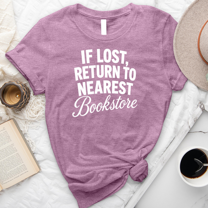 return to bookstore unisex tee