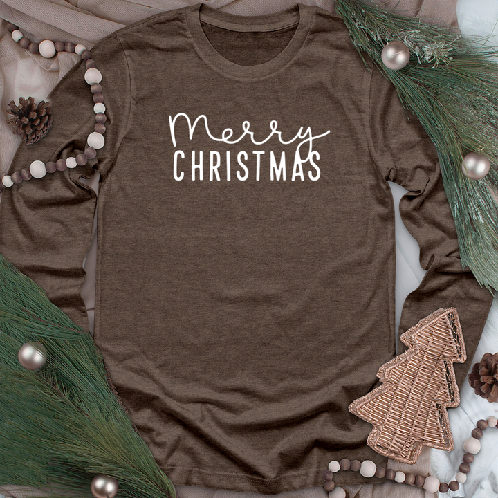 merry christmas long sleeve unisex tee