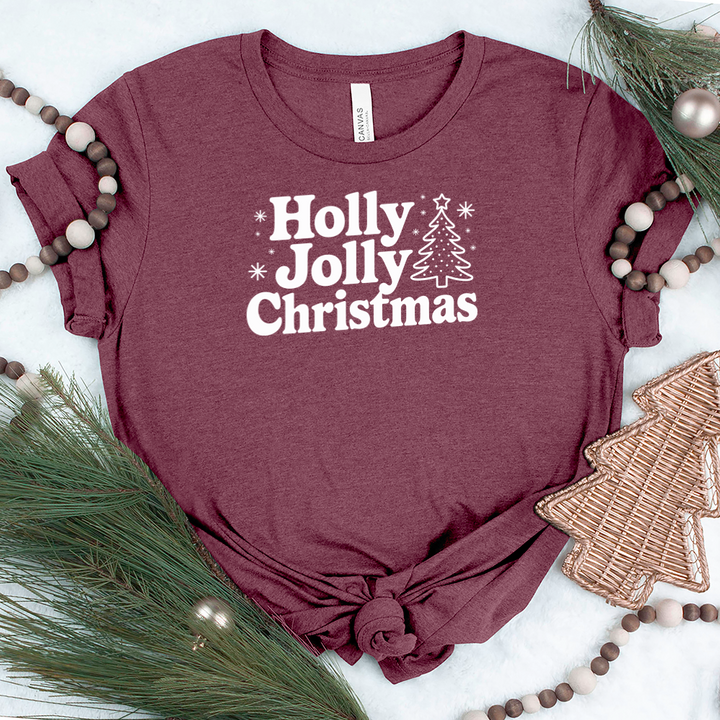 holly jolly christmas unisex tee