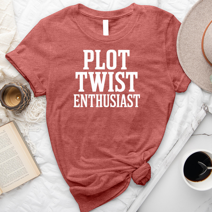 plot twist enthusiast unisex tee