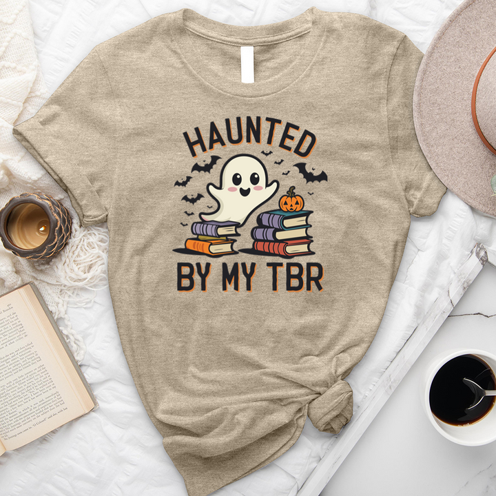 haunted by my TBR unisex tee