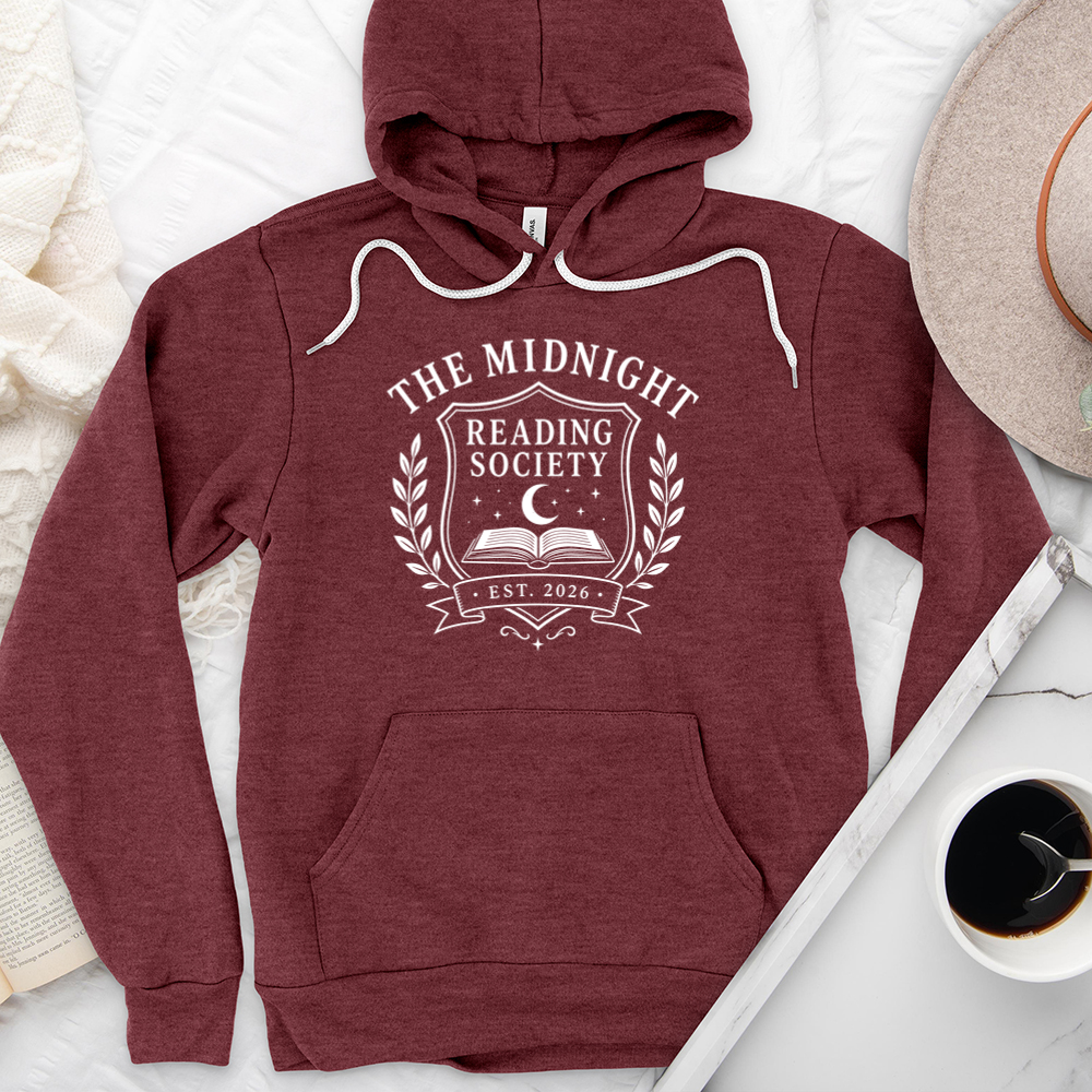 midnight reading society premium hoodie sweatshirt