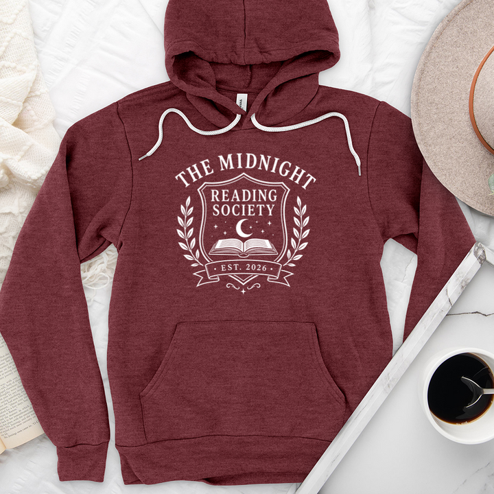 midnight reading society premium hoodie sweatshirt