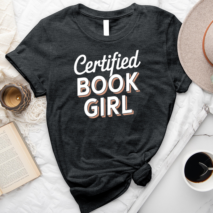 certified book girl unisex tee